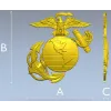 Герб "Орел-Глобус-Якорь" - 3D модель STL для ЧПУ
