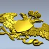 Гербовый двуглавый орёл - 3D модель в формате STL для ЧПУ