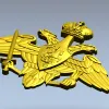 Герб Сухопутных войск - 3D модель STL для ЧПУ