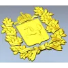 Tomsk Oblast Coat of Arms STL 3D Model for CNC Milling