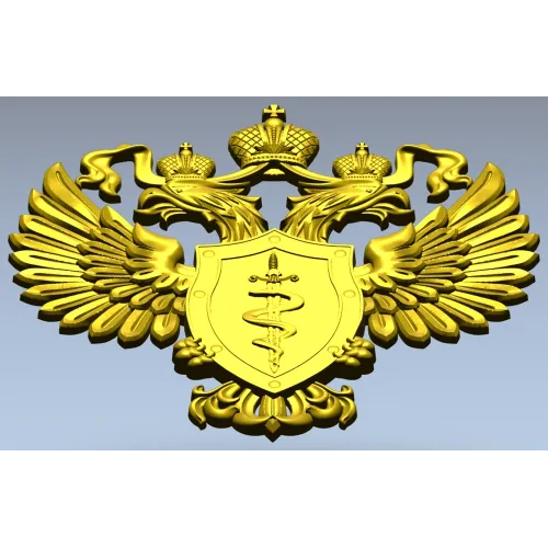 Герб ФСКН - 3D модель STL для ЧПУ