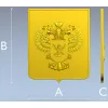 Heraldic Double-Headed Eagle Shield STL 3D Model