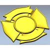 Значок Четверник - 3D модель STL для ЧПУ