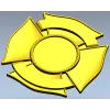 Значок Четверник - 3D модель STL для ЧПУ