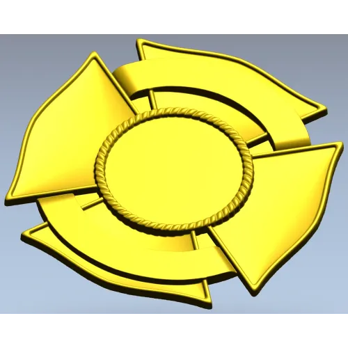Значок Четверник - 3D модель STL для ЧПУ