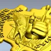 Angler Commando Emblem - 3D STL model for CNC
