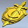 Эмблема "ЦЕНТР" - 3D модель STL для ЧПУ