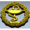 Hygieia medical emblem 3D STL for CNC