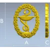 Hygieia medical emblem 3D STL for CNC