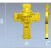 Рельефный крест с ликом Христа - STL для ЧПУ