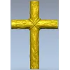 Деревянный крест с канатной перевязью - STL модель для ЧПУ
