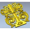 Golgotha Acanthus Cross - STL 3D Model for CNC