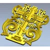 Golgotha Acanthus Cross - STL 3D Model for CNC