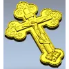 Православный резной крест с распятием - STL модель для ЧПУ