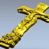 Trinity Relief Crucifix STL for CNC carving