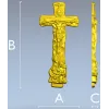Trinity Relief Crucifix STL for CNC carving