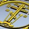 Православный крест в орнаментальной раме - STL модель для ЧПУ