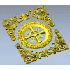 Ажурный крестовый медальон в рамке - STL модель для ЧПУ