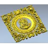 Барочный крест-якорь в резном медальоне - STL для ЧПУ
