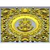 Барочный крест-якорь в резном медальоне - STL для ЧПУ