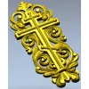 Ornate Orthodox Cross STL for CNC