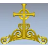 Навершие "Солярный крест" - 3D модель STL для ЧПУ