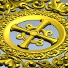 Круглый крест в медальоне - 3D модель STL для ЧПУ