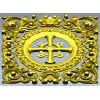 Круглый крест в медальоне - 3D модель STL для ЧПУ