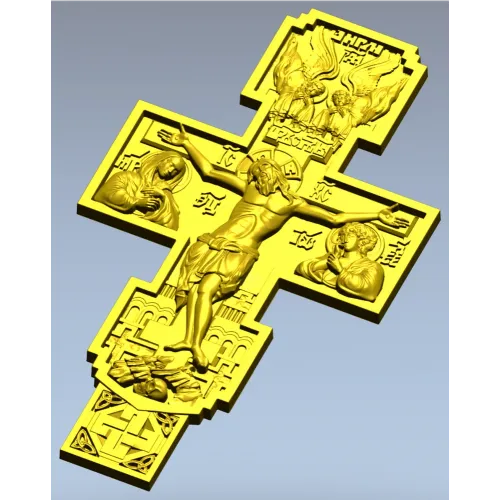 Распятие в восточно-христианском стиле - STL 3D модель для ЧПУ