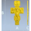 Распятие в восточно-христианском стиле - STL 3D модель для ЧПУ