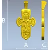 Православное распятие - 3D модель в формате STL для ЧПУ