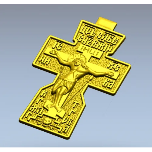 Православное распятие - 3D модель STL для ЧПУ