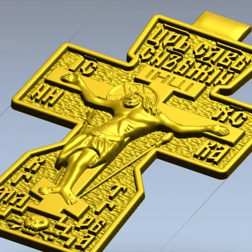 Православное распятие - 3D модель STL для ЧПУ