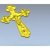 Распятие в трилистном оформлении - 3D модель STL для ЧПУ