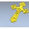Распятие в трилистном оформлении - 3D модель STL для ЧПУ