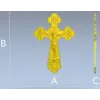 Распятие в трилистном оформлении - 3D модель STL для ЧПУ