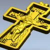 Распятие в рельефе - 3D модель STL для ЧПУ