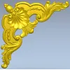 Угловой декоративный орнамент в стиле рококо - STL для ЧПУ