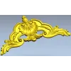 Угловой декоративный орнамент в стиле рококо - STL для ЧПУ