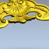 Угловой декоративный орнамент в стиле рококо - STL для ЧПУ