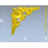 Угловой декоративный орнамент в стиле рококо - STL для ЧПУ