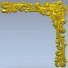Baroque Acanthus Corner STL for CNC Milling