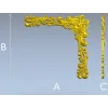 Baroque Acanthus Corner STL for CNC Milling