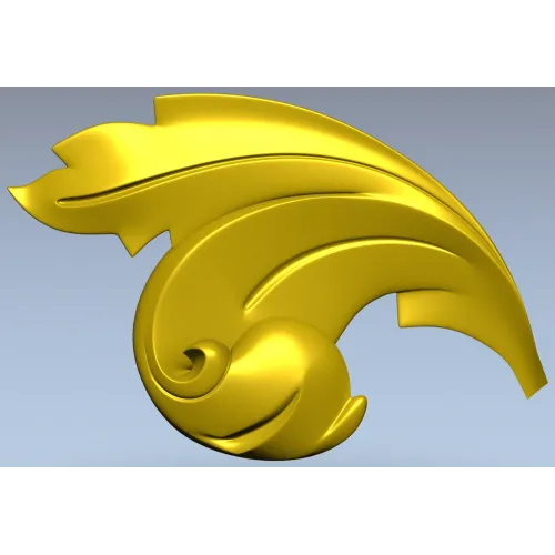 Акантовый угловой завиток - 3D модель STL для ЧПУ