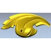 Акантовый угловой завиток - 3D модель STL для ЧПУ