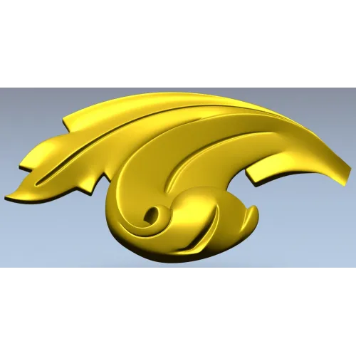 Акантовый угловой завиток - 3D модель STL для ЧПУ