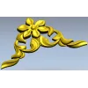 Floral Corner Ornament STL for CNC