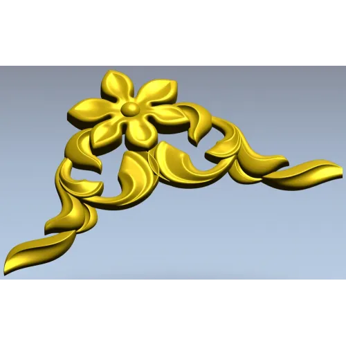 Floral Corner Ornament STL for CNC