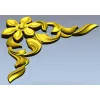 Floral Corner Ornament STL for CNC