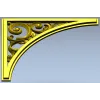 Угловая декоративная консоль в стиле ренессанс - STL для ЧПУ